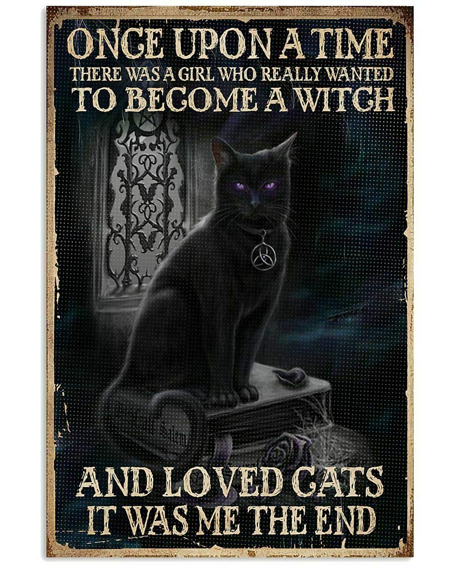1000 Pieces Jigsaw Puzzle Retro Once Upon a time Black cat Witch